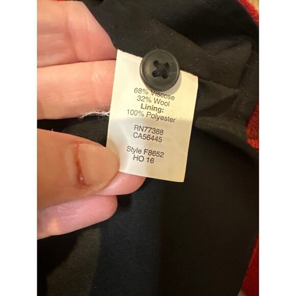 Madewell Black and Red Checkered Dress, Women’s Small - Picture 8 of 9